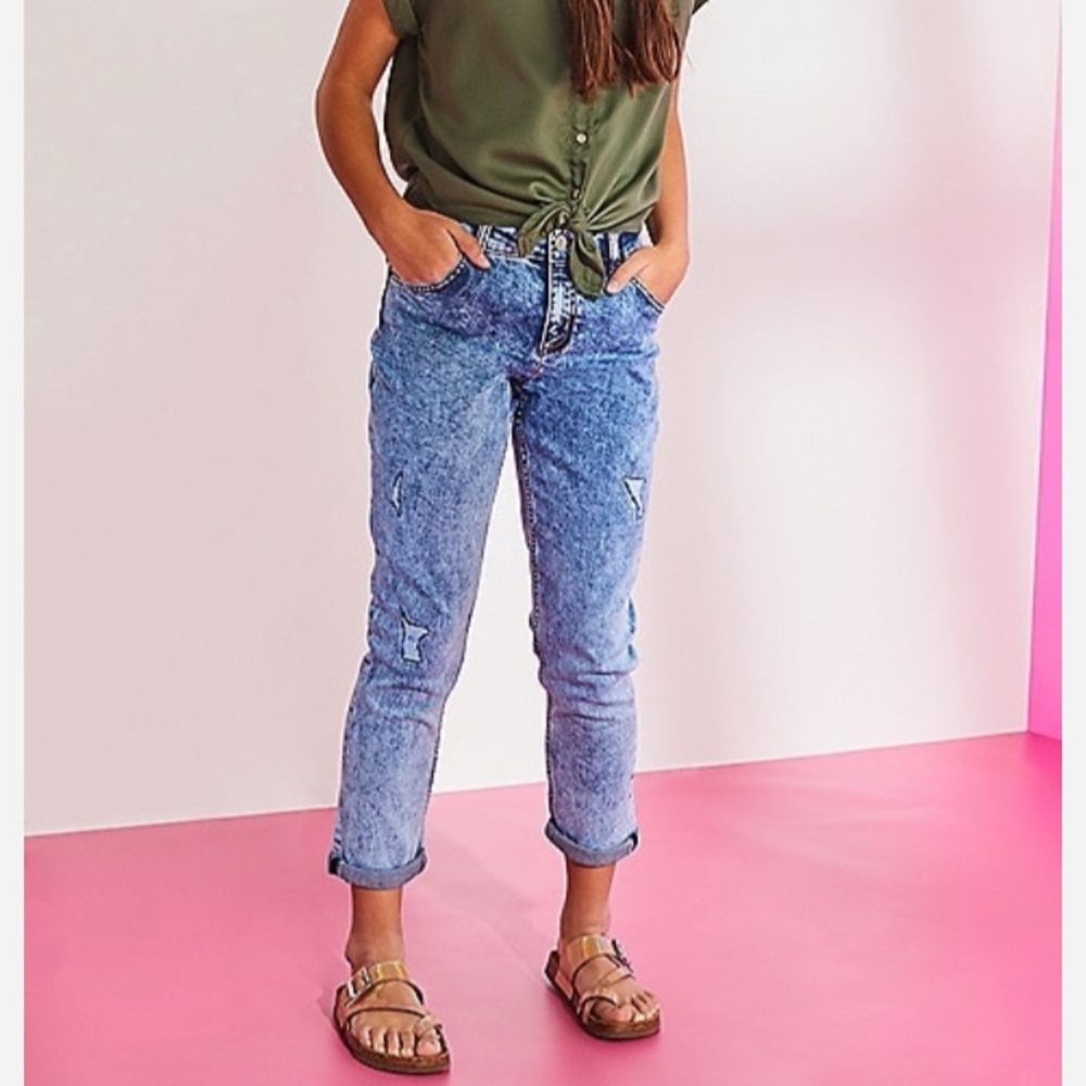 Justice plus Destructed girlfriend jeans